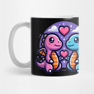 Cute dragons in love Mug